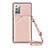 Handyhülle Hülle Luxus Leder Schutzhülle Y02B für Samsung Galaxy Note 20 5G Rosegold