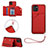 Handyhülle Hülle Luxus Leder Schutzhülle Y03B für Samsung Galaxy A03 Rot