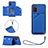Handyhülle Hülle Luxus Leder Schutzhülle Y03B für Samsung Galaxy A03s Blau