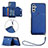 Handyhülle Hülle Luxus Leder Schutzhülle Y03B für Samsung Galaxy A13 5G Blau