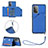 Handyhülle Hülle Luxus Leder Schutzhülle Y03B für Samsung Galaxy A52 4G Blau