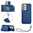 Handyhülle Hülle Luxus Leder Schutzhülle Y03B für Samsung Galaxy A53 5G Blau