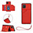 Handyhülle Hülle Luxus Leder Schutzhülle Y03B für Samsung Galaxy A81 Rot