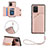 Handyhülle Hülle Luxus Leder Schutzhülle Y03B für Samsung Galaxy M80S Rosegold