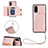 Handyhülle Hülle Luxus Leder Schutzhülle Y03B für Samsung Galaxy S20 Rosegold