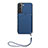 Handyhülle Hülle Luxus Leder Schutzhülle Y03B für Samsung Galaxy S21 FE 5G Blau