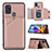 Handyhülle Hülle Luxus Leder Schutzhülle Y04B für Samsung Galaxy A21s Rosegold