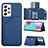 Handyhülle Hülle Luxus Leder Schutzhülle Y04B für Samsung Galaxy A33 5G Blau