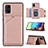 Handyhülle Hülle Luxus Leder Schutzhülle Y04B für Samsung Galaxy A71 4G A715 Rosegold