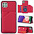 Handyhülle Hülle Luxus Leder Schutzhülle Y04B für Samsung Galaxy F42 5G Rot