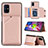 Handyhülle Hülle Luxus Leder Schutzhülle Y04B für Samsung Galaxy M51 Rosegold