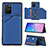 Handyhülle Hülle Luxus Leder Schutzhülle Y04B für Samsung Galaxy M80S Blau