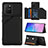 Handyhülle Hülle Luxus Leder Schutzhülle Y04B für Samsung Galaxy M80S Schwarz