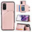 Handyhülle Hülle Luxus Leder Schutzhülle Y04B für Samsung Galaxy S20 5G Rosegold