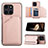 Handyhülle Hülle Luxus Leder Schutzhülle YB1 für Huawei Honor X6a Rosegold