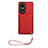 Handyhülle Hülle Luxus Leder Schutzhülle YB1 für Oppo Reno10 Pro 5G Rot