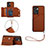 Handyhülle Hülle Luxus Leder Schutzhülle YB1 für Realme Narzo 50 5G Braun