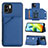 Handyhülle Hülle Luxus Leder Schutzhülle YB1 für Xiaomi Redmi A2 Blau