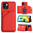 Handyhülle Hülle Luxus Leder Schutzhülle YB1 für Xiaomi Redmi A2 Rot