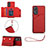 Handyhülle Hülle Luxus Leder Schutzhülle YB2 für Oppo A58 4G Rot