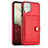 Handyhülle Hülle Luxus Leder Schutzhülle YB2 für Samsung Galaxy A12 5G Rot