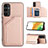 Handyhülle Hülle Luxus Leder Schutzhülle YB2 für Samsung Galaxy A34 5G Rosegold