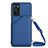 Handyhülle Hülle Luxus Leder Schutzhülle YB3 für Oppo A16 Blau