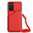 Handyhülle Hülle Luxus Leder Schutzhülle YB3 für Oppo A16 Rot