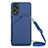 Handyhülle Hülle Luxus Leder Schutzhülle YB3 für Oppo A58 4G Blau
