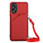 Handyhülle Hülle Luxus Leder Schutzhülle YB3 für Oppo A58 4G Rot