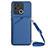 Handyhülle Hülle Luxus Leder Schutzhülle YB3 für Xiaomi Redmi 10 India Blau
