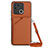 Handyhülle Hülle Luxus Leder Schutzhülle YB3 für Xiaomi Redmi 10 India Braun