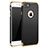 Handyhülle Hülle Luxus Metall Rahmen und Kunststoff M01 für Apple iPhone 8 Schwarz