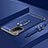 Handyhülle Hülle Luxus Metall Rahmen und Kunststoff Schutzhülle Hartschalen Tasche mit Fingerring Ständer für Xiaomi Mi 11i 5G Blau
