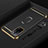 Handyhülle Hülle Luxus Metall Rahmen und Kunststoff Schutzhülle Hartschalen Tasche mit Fingerring Ständer P01 für Oppo A53s 5G