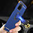 Handyhülle Hülle Luxus Metall Rahmen und Kunststoff Schutzhülle Hartschalen Tasche mit Fingerring Ständer P01 für Oppo A56 5G