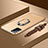 Handyhülle Hülle Luxus Metall Rahmen und Kunststoff Schutzhülle Hartschalen Tasche mit Fingerring Ständer und Lanyard für Oppo A92