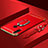Handyhülle Hülle Luxus Metall Rahmen und Kunststoff Schutzhülle Tasche mit Fingerring Ständer T01 für Huawei P30 Lite New Edition Rot