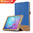 Handyhülle Hülle Stand Tasche Leder L01 für Huawei MediaPad M2 10.1 FDR-A03L FDR-A01W Blau