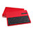 Handyhülle Hülle Stand Tasche Leder mit Tastatur L01 für Huawei MediaPad M3 Lite 10.1 BAH-W09 Rot