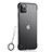 Handyhülle Hülle Ultra Dünn Schutzhülle Tasche Durchsichtig Transparent Matt U02 für Apple iPhone 11 Pro Max Schwarz