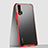 Handyhülle Hülle Ultra Dünn Schutzhülle Tasche Durchsichtig Transparent Matt U02 für Huawei Nova 6 5G Rot
