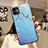 Handyhülle Silikon Hülle Gummi Schutzhülle Blumen H08 für Apple iPhone 11 Hellblau