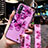 Handyhülle Silikon Hülle Gummi Schutzhülle Blumen S01 für Oppo Reno3 Pro