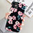 Handyhülle Silikon Hülle Gummi Schutzhülle Blumen S08 für Apple iPhone 11 Schwarz