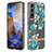 Handyhülle Silikon Hülle Gummi Schutzhülle Flexible Blumen für Samsung Galaxy S23 Plus 5G Cyan