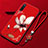 Handyhülle Silikon Hülle Gummi Schutzhülle Flexible Blumen K06 für Xiaomi Mi A3 Fuchsie