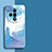 Handyhülle Silikon Hülle Gummi Schutzhülle Flexible Modisch Muster für Oppo Find X7 Ultra 5G Blau