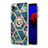 Handyhülle Silikon Hülle Gummi Schutzhülle Flexible Modisch Muster mit Fingerring Ständer Y01B für Samsung Galaxy A01 Core