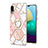 Handyhülle Silikon Hülle Gummi Schutzhülle Flexible Modisch Muster mit Fingerring Ständer Y01B für Samsung Galaxy A02